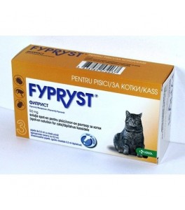 Fypryst spot on pentru pisici - cutie cu 3 pipete Fypryst spot on pentru pisici - cutie cu 3 pipete