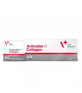 Arthrovet Collagen II supliment nutritiv pentru caini si pisici - 60 plicuri, VetExpert