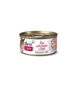 Brit Care Cat TUNA WITH CHICKEN AND MILK - 70 g Brit Care Cat TUNA WITH CHICKEN AND MILK - 70 g