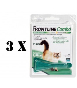 3 pipete Frontline Combo pisici 3 pipete Frontline Combo pisici