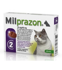 Milprazon pisici 2-8 kg - cutie cu 2 cp Milprazon pisici 2-8 kg - cutie cu 2 cp