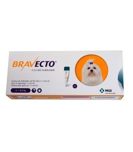 Bravecto spot-on 112.5 mg - Pipeta pentru caini intre 2 - 4.5 kg (1 pipeta) Bravecto spot-on 112.5 mg - Pipeta pentru caini intre 2 - 4.5 kg (1 pipeta)