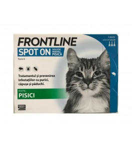 Frontline Spot On pisici - cutie cu 3 pipete