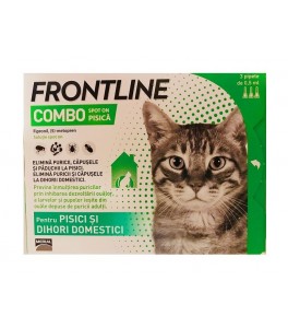 Frontline Combo 3 pipete antiparazitare pentru pisici