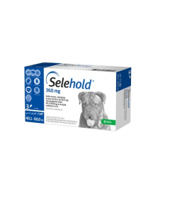Selehold 360 mg pentru caini intre 40.1-60 kg - cutie cu 3 pipete Selehold 360 mg pentru caini intre 40.1-60 kg - cutie cu 3 pipete